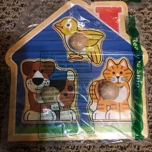 Melissa & Doug Wooden Knob Puzzle